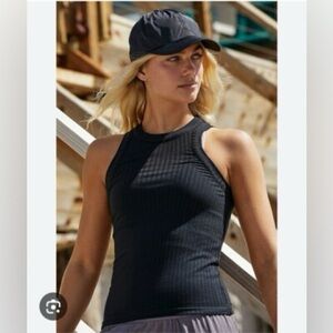 Free People Movement Blissed Out Tank in Black, Size Medium